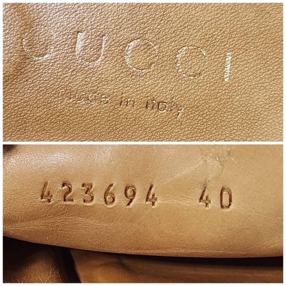 Authentic Gucci Double G Logo Leather Mules Off-White Size 40 - Picture 11 of 12